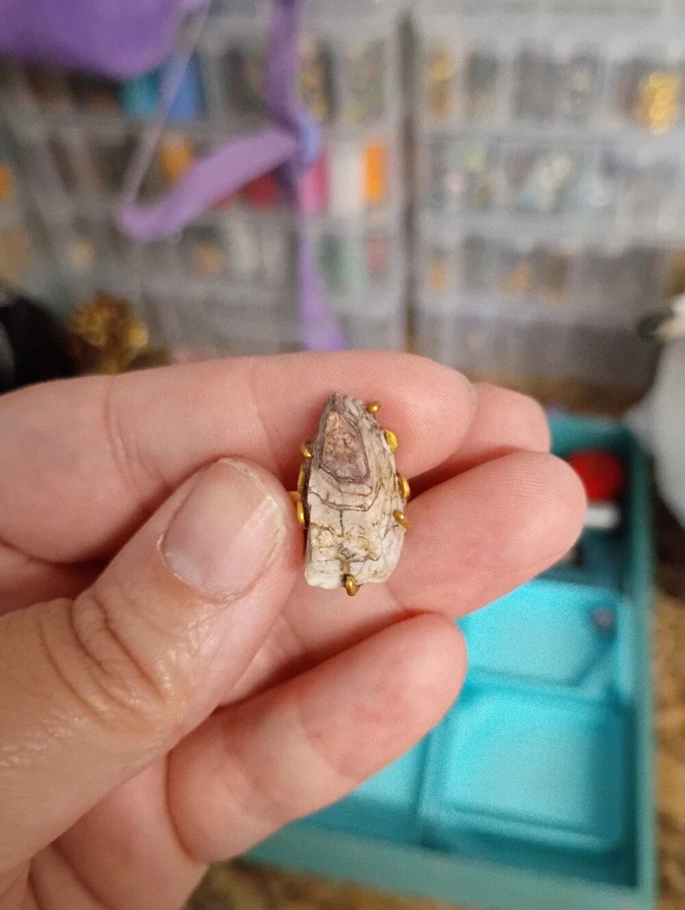 Earthbound Magic: The Brown Zebra Jasper Copper Ring